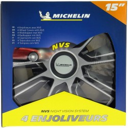 Enjoliveurs 15 pouces noir et bicolore Michelin 009114 