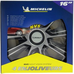 Enjoliveurs 15 pouces noir et bicolore Michelin 009114 