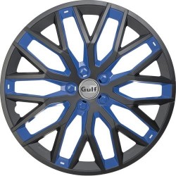 Enjoliveur 14 pouces GT40, Noir/Bleu, Set de 4, GULF 