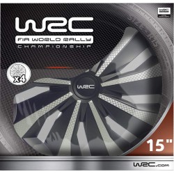Enjoliveurs 16 pouces gris et noir WRC 007499 