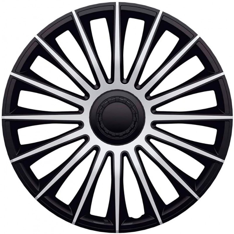 Enjoliveur de roue AutoTrends, argent/noir, 18 po, paq. 4