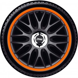 Enjoliveurs 13 pouces noir et orange J-Tec Orden R 