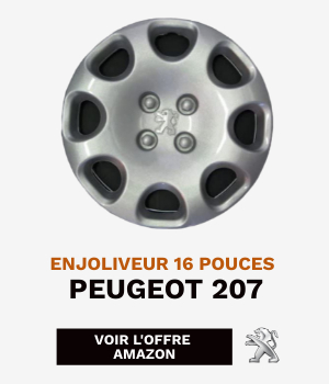 Enjoliveur Peugeot 207 - 16 pouces